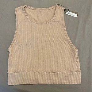 SKIMS STRETCH RIB HIGH NECK BRA